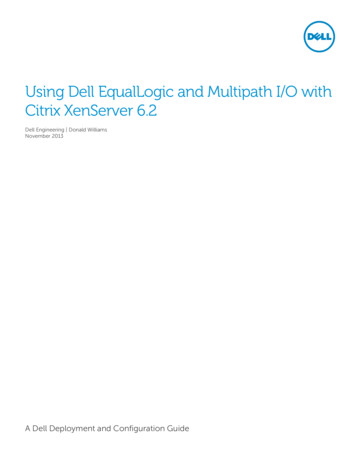 Using Dell EqualLogic And Multipath I/O With Citrix XenServer 6