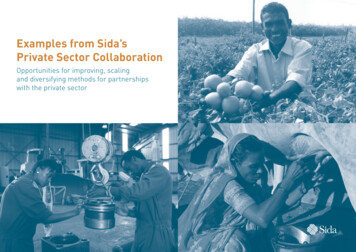 Examples From Sida’s Private Sector Collaboration