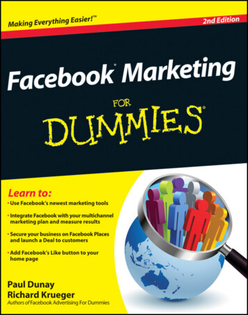 Facebook Marketing For Dummies - Marketing Darwinism