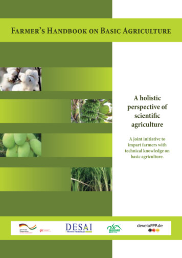 Farmer’s Handbook On Basic Agriculture