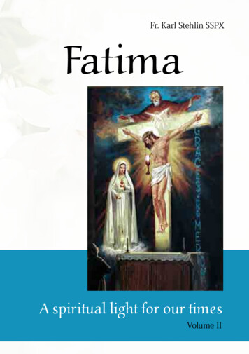 Fr. Karl Stehlin SSPX Fatima