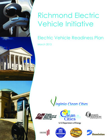 Richmond Electric Vehicle Initiative - Virginia Clean Cities