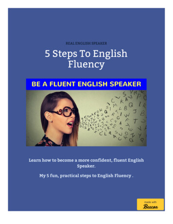REAL ENGLISH SPEAKER 5 Steps To English Fluency