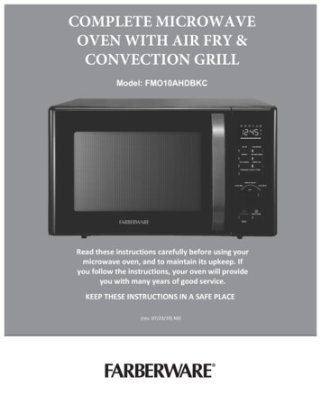 COMPLETE MICROWAVE OVEN WITH AIR FRY & 