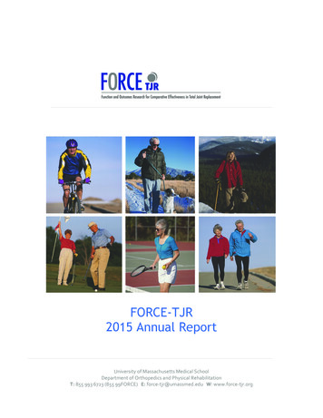 FORCE-TJR 2015 Annual Report