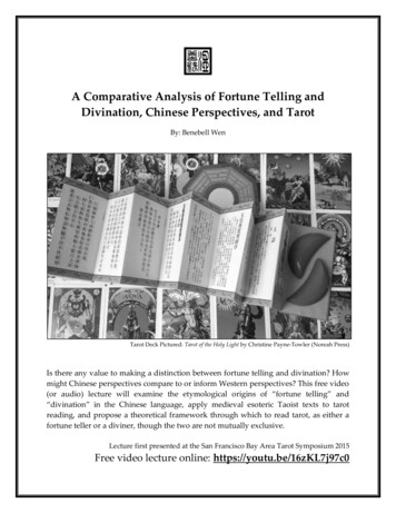 Handout: A Comparative Analysis Of Fortune Telling And .