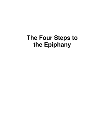 The Four Steps To The Epiphany - Stanford University
