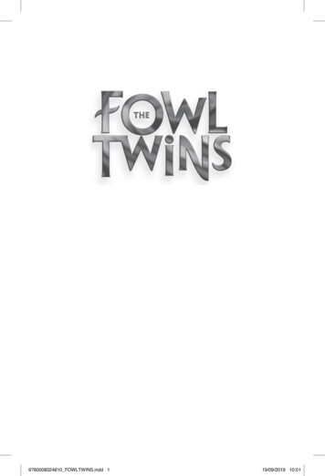9780008324810 FOWLTWINS.indd 1 19/09/2019 10:01