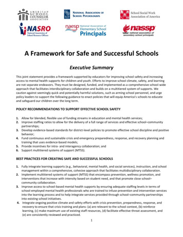 A Framework For Safe And Successful Schools - NAESP