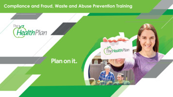 Compliance And Fraud, Waste And Abuse Prevention Training
