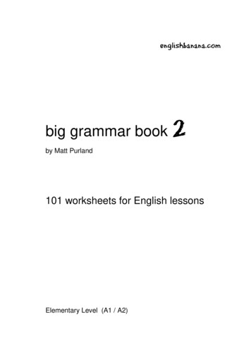 Big Grammar Book - Teach English, Learn English, Tesol .