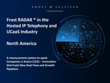 Frost RADAR In The Hosted IP Telephony And UCaaS . - RingCentral