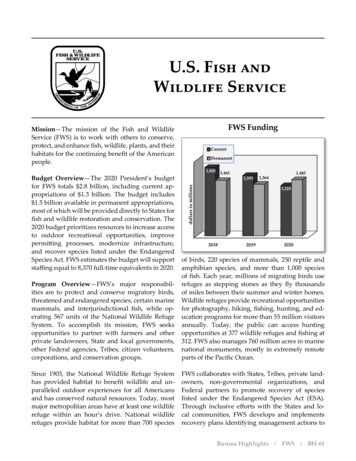U.S. Fish And Wildlife Service - U.S. Department Of The Interior