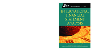 International Financial Statement Analysis (CFA Institute .