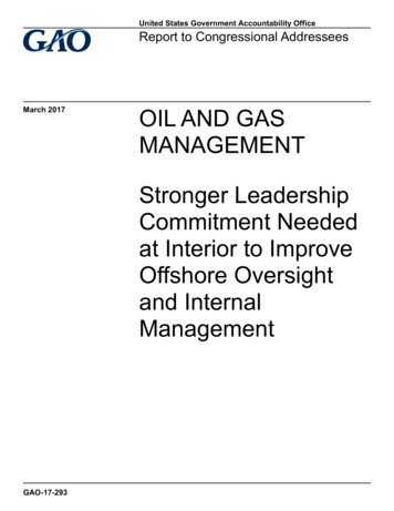 GAO-17-293, OIL AND GAS MANAGEMENT: Stronger 