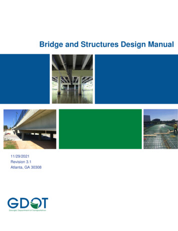 Bridge And Structures Design Manual