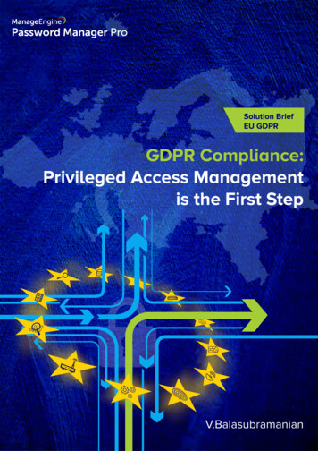 GDPR Compliance: Privileged Access Management Is The First Step