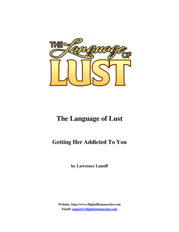 The Language Of Lust