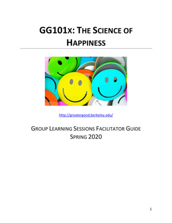 GG101X THE SCIENCE OF HAPPINESS