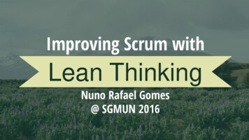 Improving Scrum With Lean Thinking