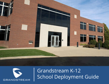 Grandstream K-12 School Deployment Guide