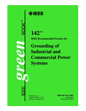 IEEE Std 142-2007 (Revision Of IEEE Std 142-1991) 