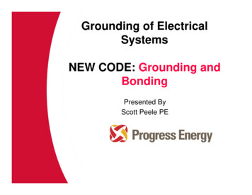 Grounding Of Electrical Systems NEW CODE: Grounding And .