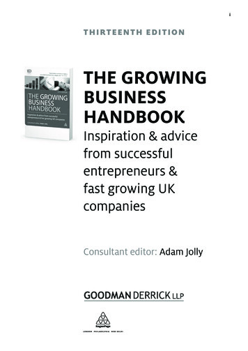 THE GROWING BUSINESS HANDBOOK - B2B International