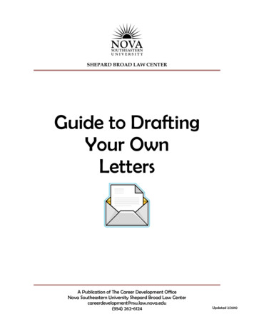 Guide To Drafting Your Own Letters