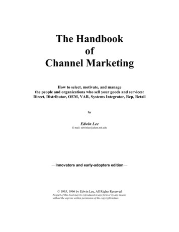 The Handbook Of Channel Marketing