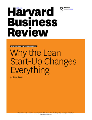 SPOTLIGHT ON ENTREPRENEURSHIP Why The Lean Start-Up .