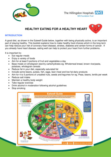 HEALTHY EATING FOR A HEALTHY HEART