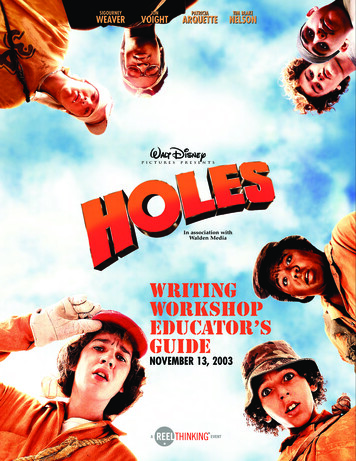 Holes Writing Workshop Educator's Guide