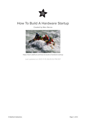 How To Build A Hardware Startup - Adafruit Industries