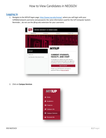 How To View Candidates In NEOGOV - Iup.edu