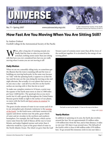How Fast Are You Moving When You Are Sitting Still?