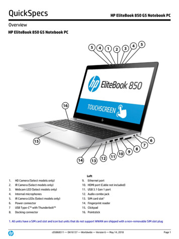 HP EliteBook 850 G5 Notebook PC - Pathworks GmbH