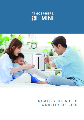 QUALITY OF AIR IS QUALITY OF LIFE