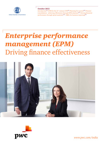 Enterprise Performance Management (EPM) - PwC