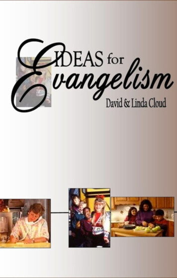 Ideas For Evangelism - Way Of Life