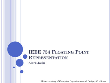 IEEE 754 Floating Point Representation