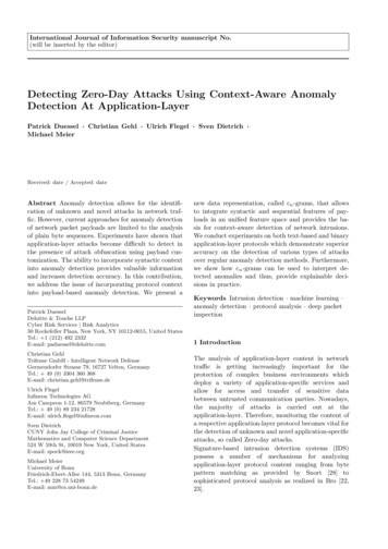Detecting Zero-Day Attacks Using Context-Aware Anomaly Detection At .