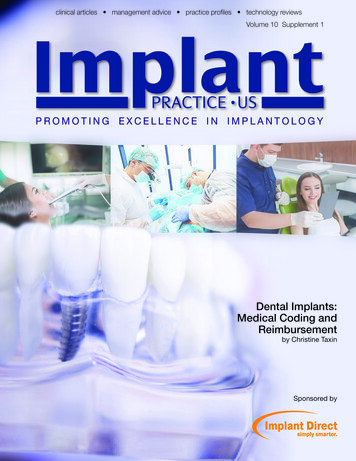 Dental Implants: Medical Coding And Reimbursement