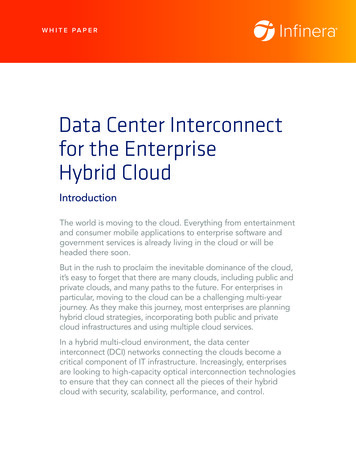Data Center Interconnect For The Enterprise Hybrid Cloud