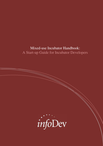 Mixed -use Incubator Handbook: A Start-up Guide For .