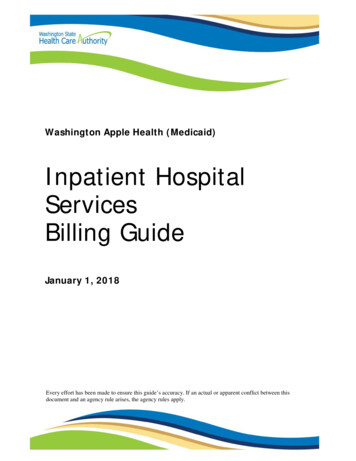 Inpatient Hospital Services Billing Guide - Wa