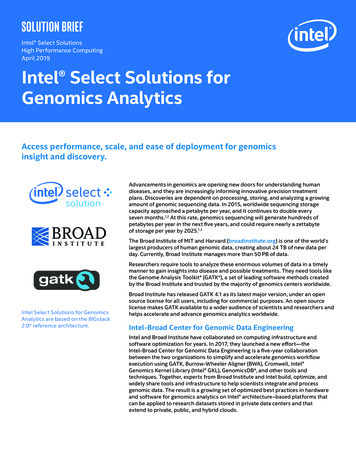 Intel Select Solutions For Genomics Analytics