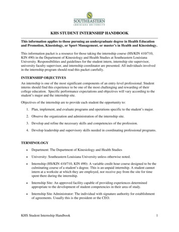 Khs Student Internship Handbook