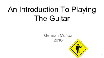 An Introduction To Playing The Guitar