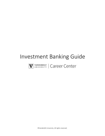 Investment Banking Guide - Vanderbilt University